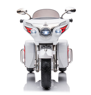 12V Kids Ride On Motorcycle, Electric Toddler Motorcycle Toy with LED Lights, Wireless Music, Large Storage Trunk, Soft PU Seat, Forward & Reverse, Rechargeable Electric Vehicle for 3-6 Years Old