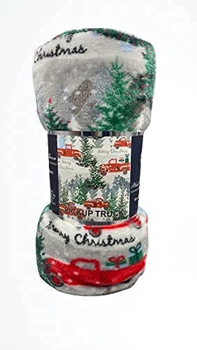 Festive holiday microplush throw blanket (50" x 60")