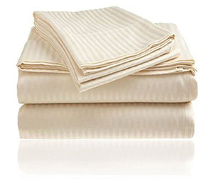 NobleHouse 1800 Series Wrinckle Resistant Embossed Stripe Sheet Set