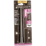 2-PACK L'Oreal Paris Telescopic Mascara, Carbon Black [935] 0.27 oz
