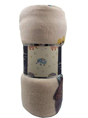 Decor&More Tropical Summer Novelty Velvet Fleece Throw Blanket (50" x 60")