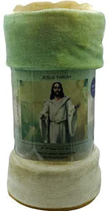 Religious 50" x 70" oversized super soft microplush throw blanket