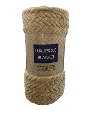 Decor&More Noble House Oversized and Extra Heavy Chevron Braided Throw Blanket (50" x 70")