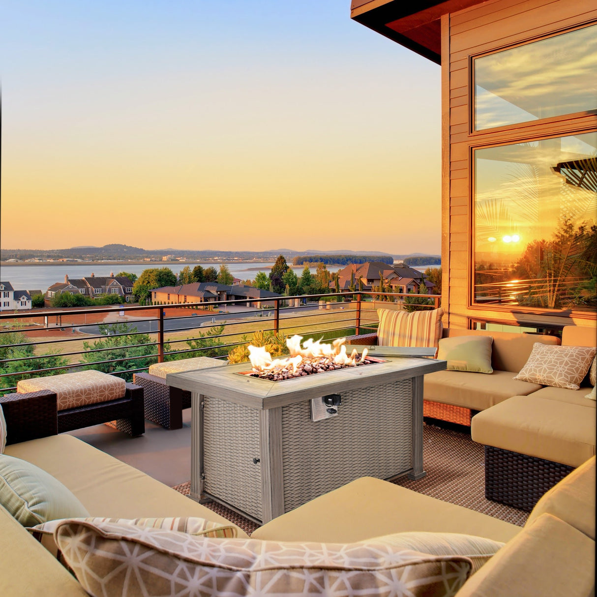 Propane-fire-pit-table,-50,000-btu--auto-ignition-gas--fire-pits-with-ceramic-tabletop--lid,-lava-rocks-and-cover,-csa-certification,-grey-Fire-Pits