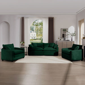 Elegant Oversized Sectional Sofa Set With Deep Seats And Flexible Layout