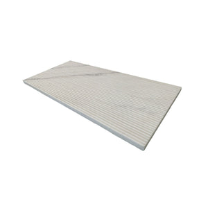 Snow Mountain Ol Textured Marble Tiles For Wall Decoration - White / Natural