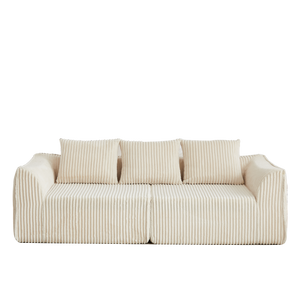 Minimalist 3-Seater Corduroy Sofa