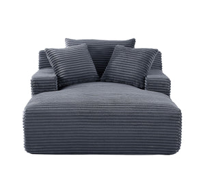 Cloudline - Oversized Chaise Lounge, Modern Comfy Couch With Full Foam Cushioning, Cozy Sleeper Sofabed