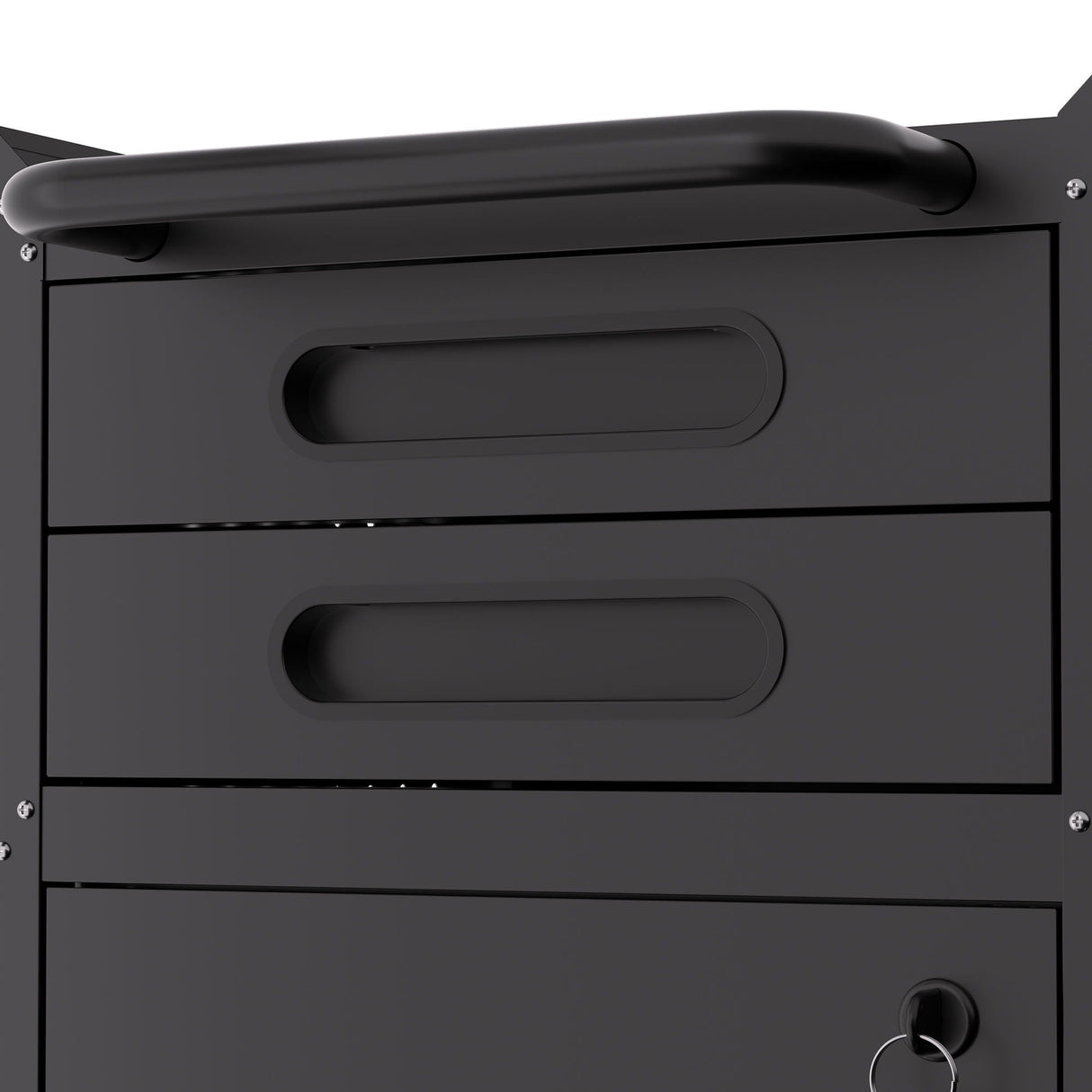Rolling Tool Cabinet Heavy Duty Garage Storage With Lockable Doors & Drawers