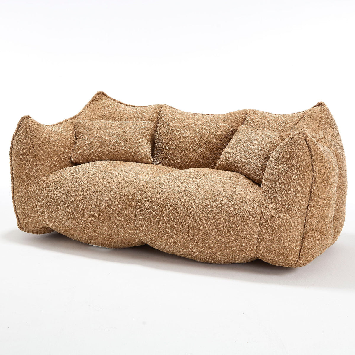 Comfortable Dual Beanbag Chair With High Resilience Foam Core For 2 People