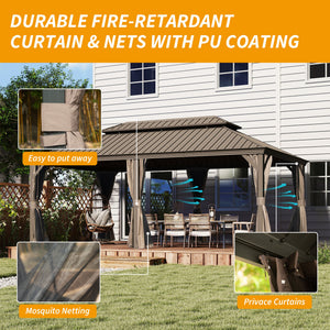 14' X 20' Hardtop Gazebo with Upgraded Features
