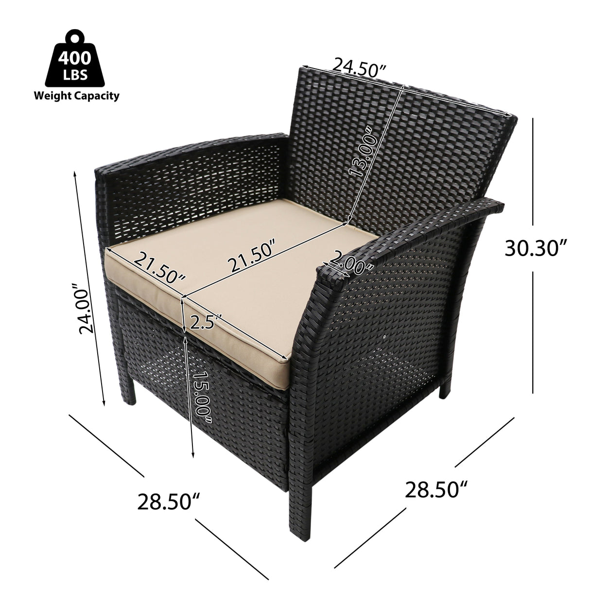 St Lucia 4Pc Sofa Set