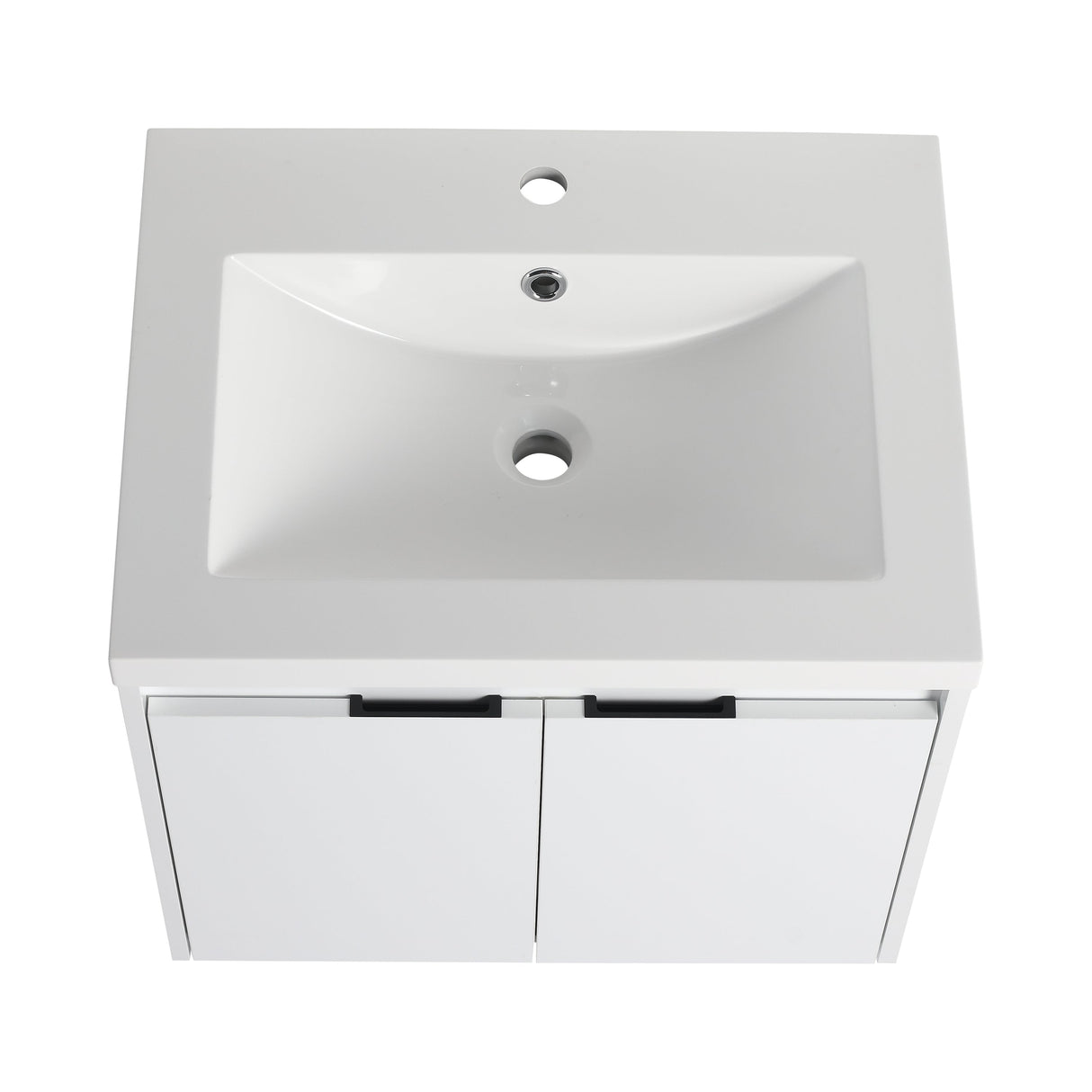 24" Bathroom Vanity With Resin Sink