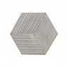 Hexagon Natural Stone Marble Tile, 3D Fluted (Set of 12)