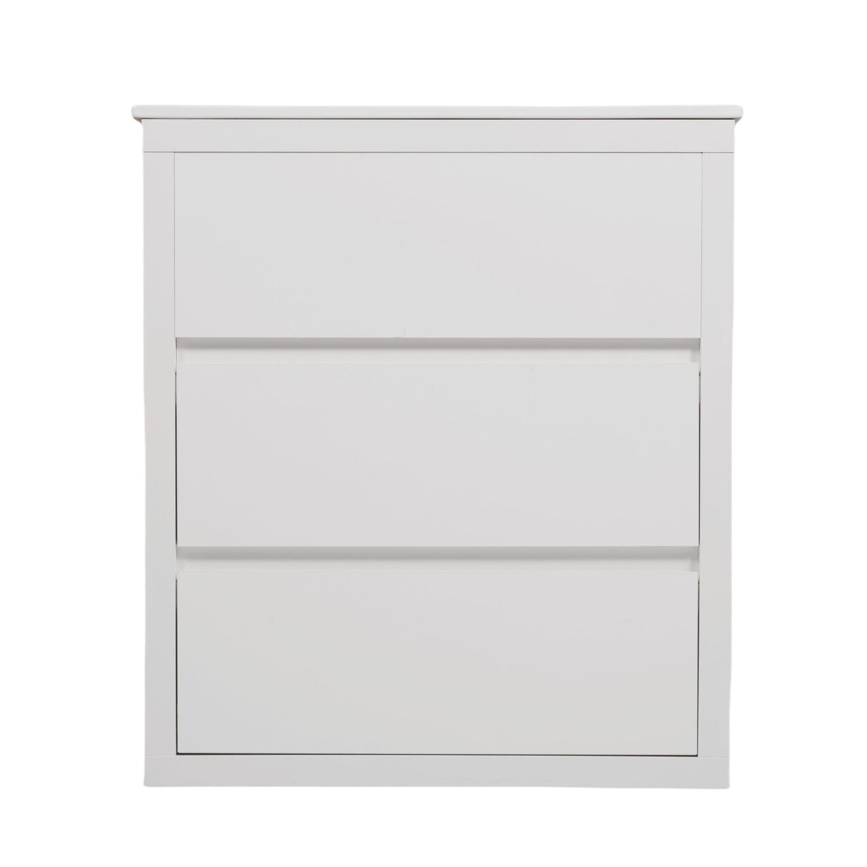 Freestanding Bathroom Vanity With Ceramic Sink, 2 Full Extension Drawers