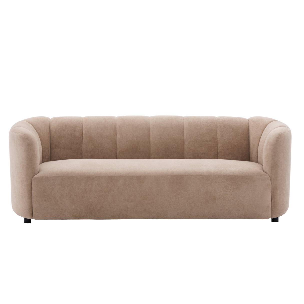 Mirelle 80 in. Modern Curved Velvet Sofa Couch