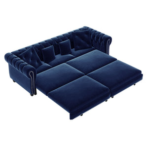3 In 1 Pull Out Convertible Sleeper Sofa Bed, King Size, Chaise Lounge