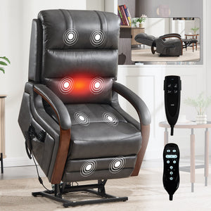 Power Dark Recliner Chair