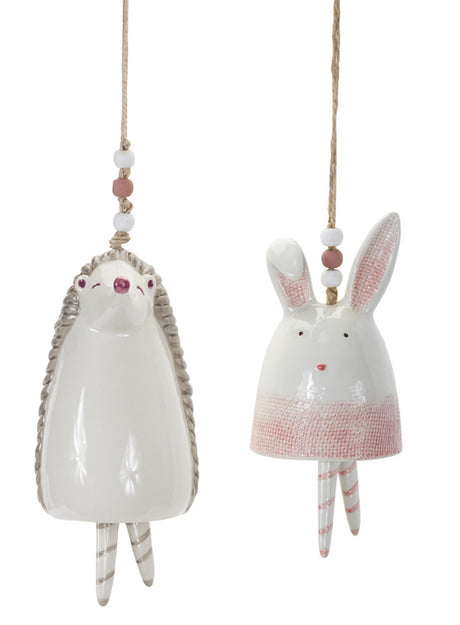 Blush-bunny-and-hedgehog-bell-hanging-garden-accent-(set-of-4)-Garden-Decor