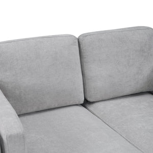 Chaise Lounge Sofa Bed With Dual Layer Armrests For Living Room