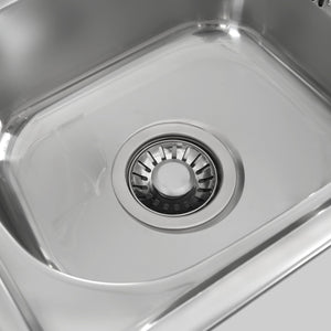 K&K 55.5" Outdoor Kitchen Island with Sink