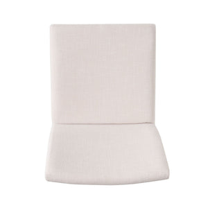 Dining Chairs With Upholstered Seat And Backrest (Set of 2) - Light Beige / Walnut