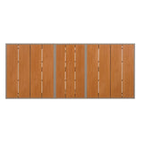 Outdoor Dining Set with Extendable Table and Six Chairs