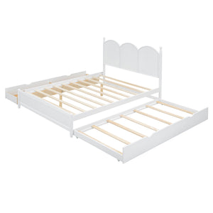 Platform Bed With With 2 Big Drawers And Trundle