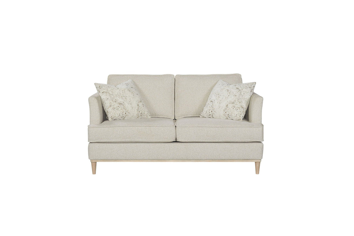 Loveseat With 2 Reversable Cushions And 2 Pillows - Off White