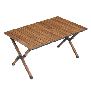 Lightweight Aluminum Roll-Up Rectangular Outdoor Table