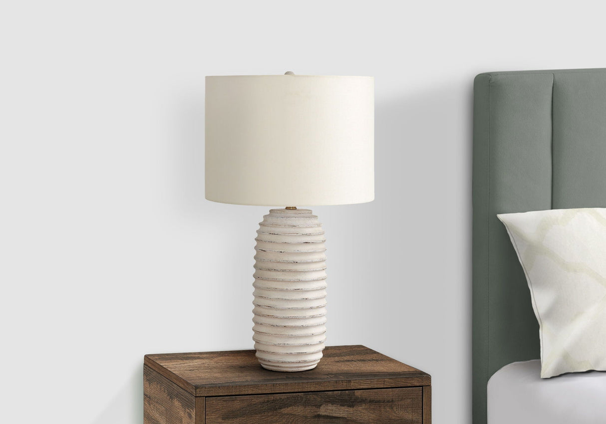 Lighting Table Lamp Resin Transitional - Cream