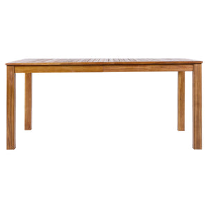 TOPMAX Patio 5pcs Wooden Dining Table Set