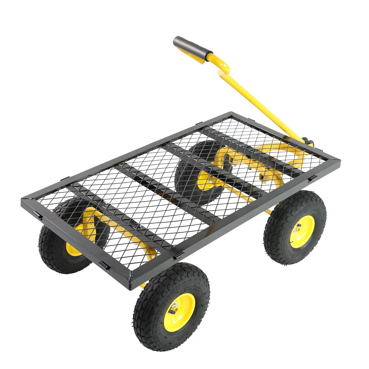 Outdoor Wagon Cart with Metal Frame - Green