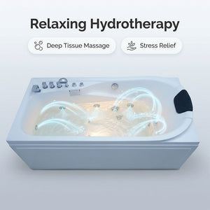 67 in. x 34 in. Acrylic Whirlpool Bathtub with Center Drain