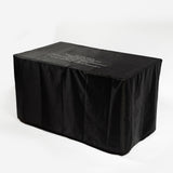 42inch Rattan Fire Pit Table with Ceramic Tile Tabletop, Glass Wind Guard and Rain cover, Lid - Tuesday Morning - Fire Pits
