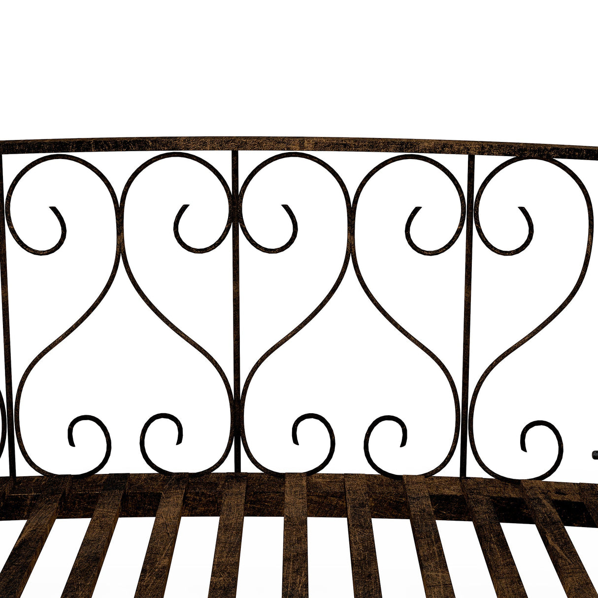 Outsunny 7' Metal Arch Garden Bridge with Safety Siderails