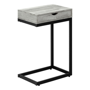 Accent Table, C-Shaped Contemporary Elegant Design