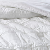 5 Piece Microfiber Ruffled Comforter Set White Cal King