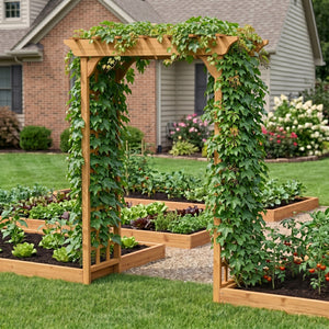 Wooden Arbor Wedding Arch for Ceremony
