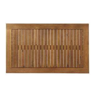 Acacia Wood Rectangular Patio Coffee Table For Outside