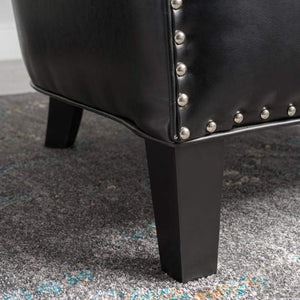 Enigmatica - Upholstered Club Chair With Nailhead Trim