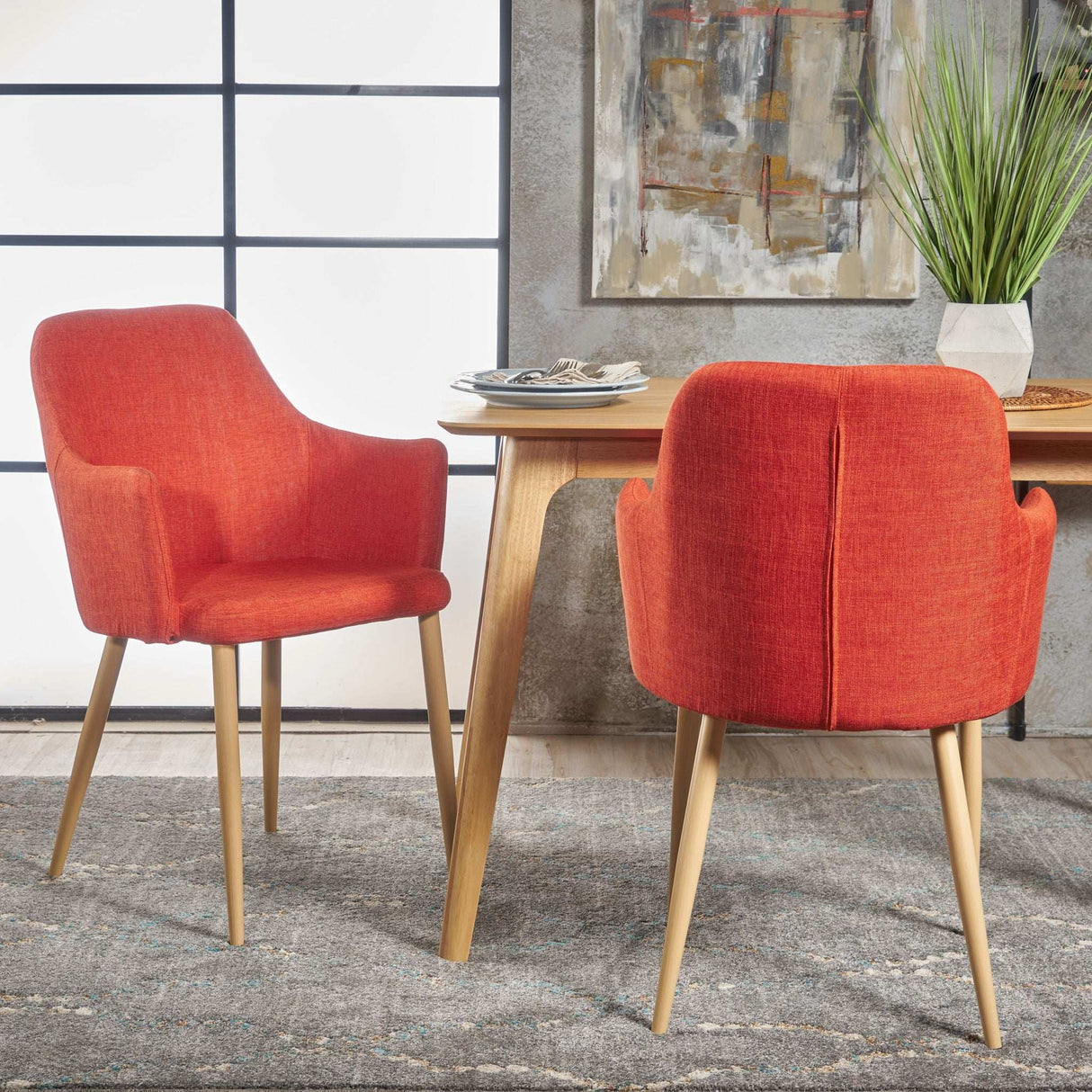 Elegant Dining Chair with Contoured Support