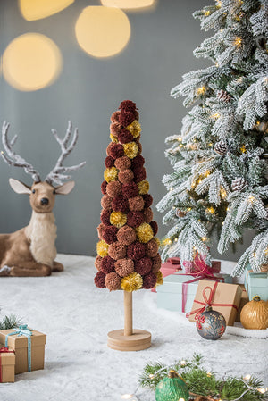 Tall Tree Christmas Table Decor, Coffee