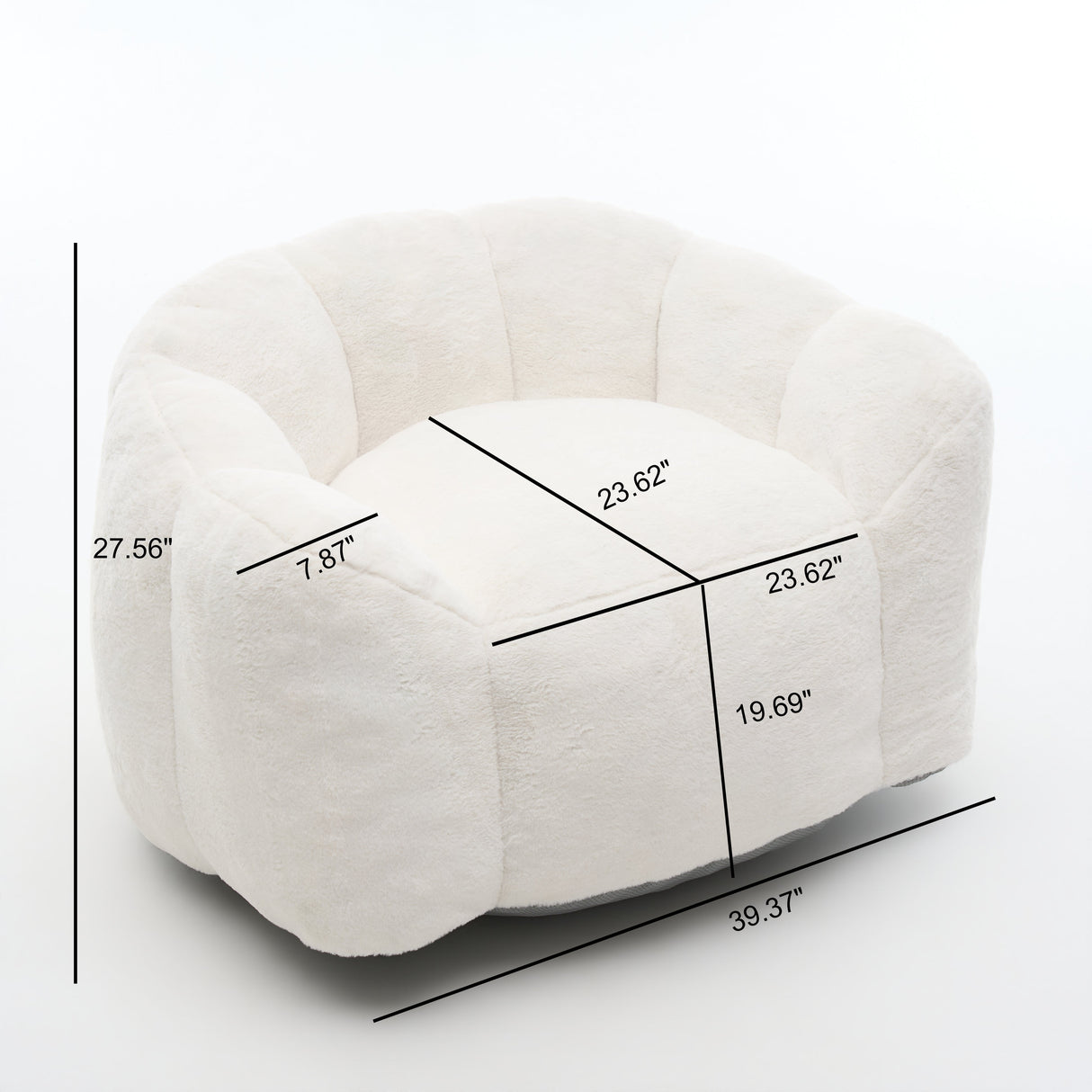 Large Single Petal Cloud Comfortable Lazy Sofa Chair