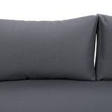 Claremont 3-seater day bed, dark grey