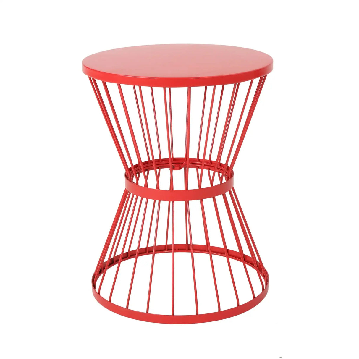 Lassen - Modern Outdoor Side Table with Hourglass Design