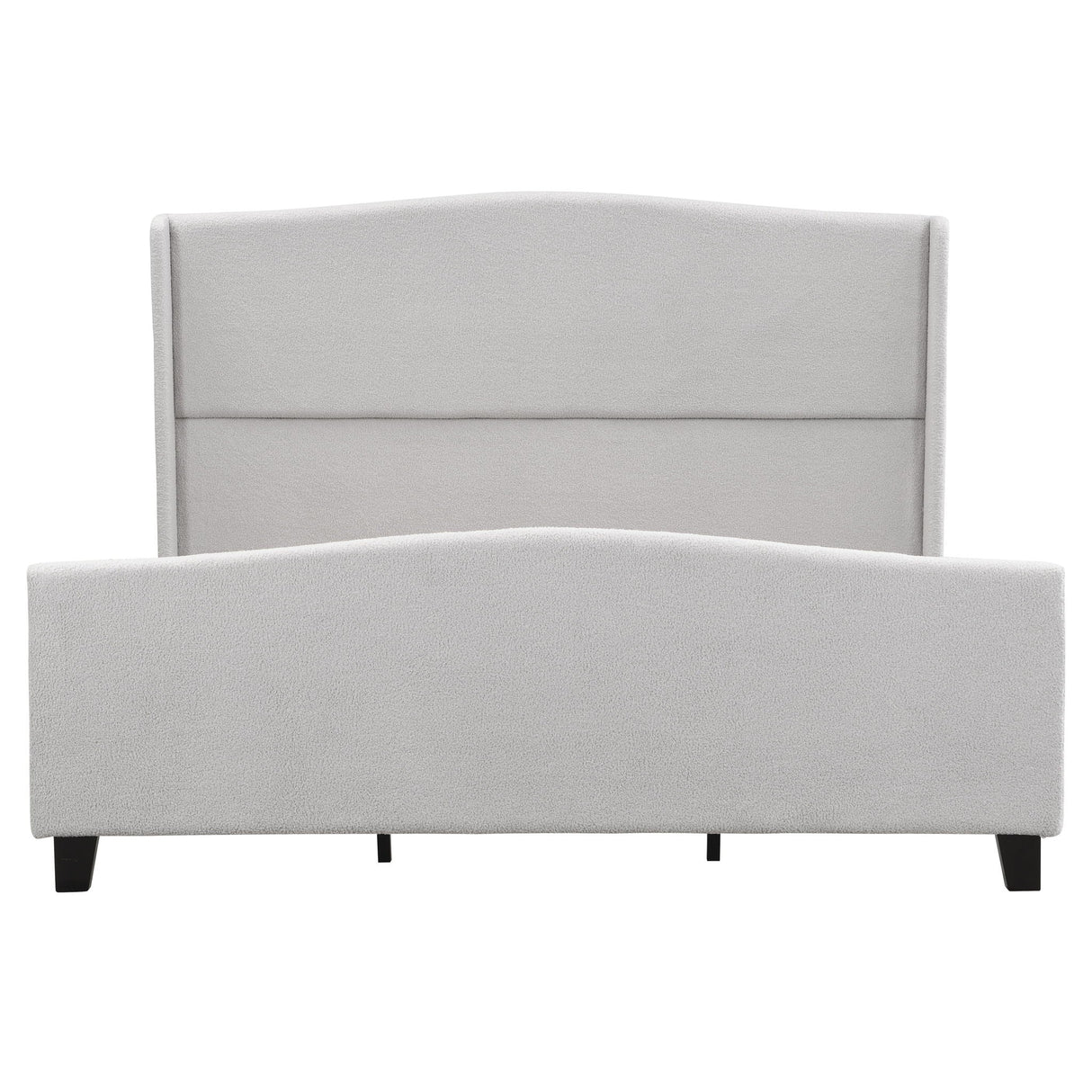 Platform Bed Frame With Tall Headboard And High Footboard