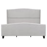 Platform Bed Frame With Tall Headboard And High Footboard