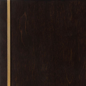 2 Drawer Nightstand With Trim And USB Charging - Brown