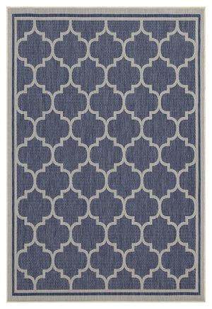 Sunshine - 5'3" X 7'3" Indoor, Outdoor Area Rug Polypropylene - Blue